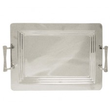 STAINLESS STEEL TRAY WITH GREEK KEY DESIGN  WAS $99.95  NOW $50.00